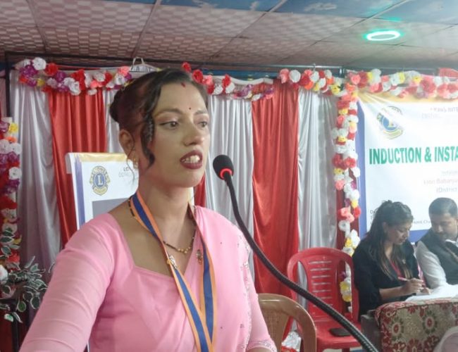 लायन्स सप्तकोशी डाईनामिक कलब बराहक्षेत्रको अध्यक्षमा दिपा बस्नेत चयन